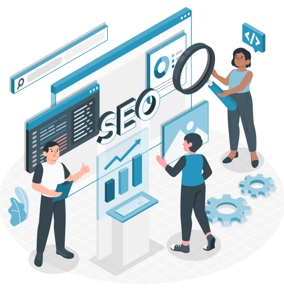 SEO analytics team-amico